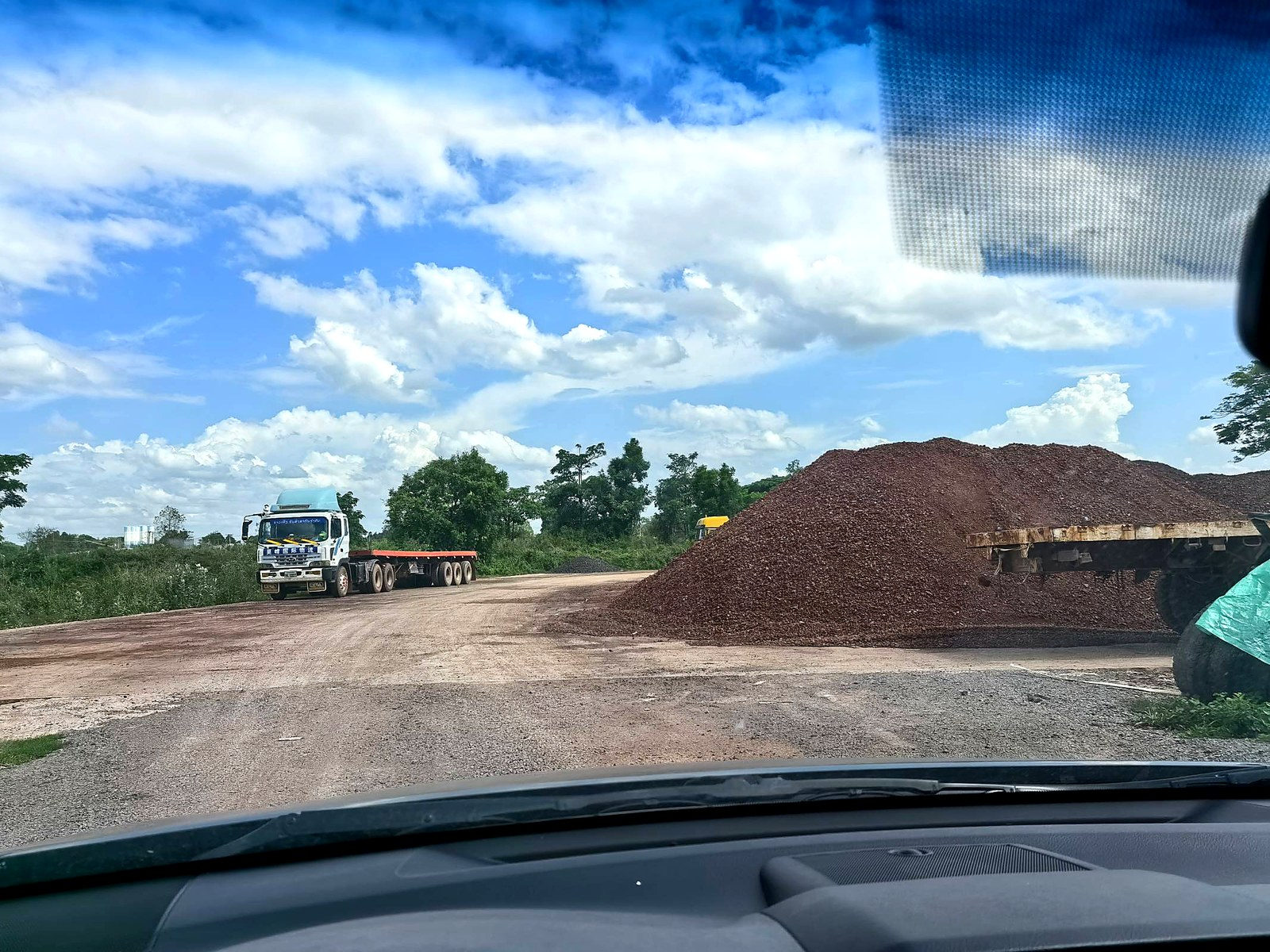 Stockpile and transfer area